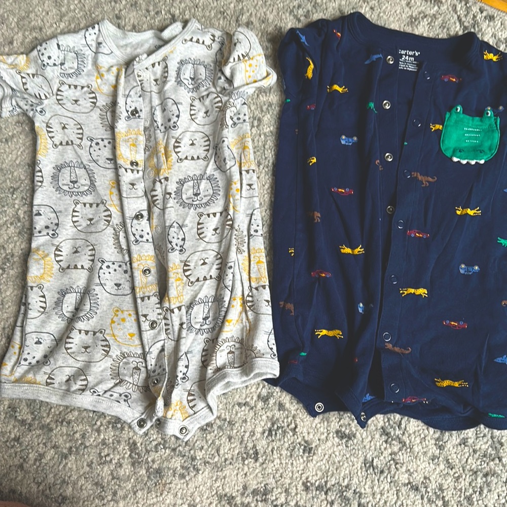 24 months button down pjs